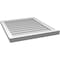 Ekena Millwork Vertical Surface Mount PVC Gable Vent w/ 2"W x 2"H , Brickmould Sill Frame, 24"W x 28"H GVPVE24X2803SN - alternate 4